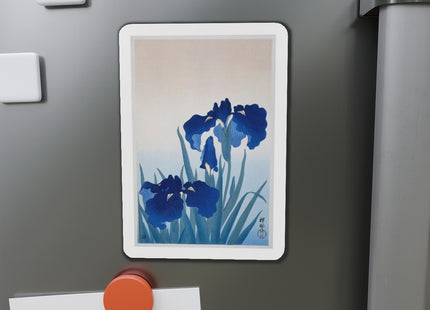 Irises by Ohara Koson Die-Cut Magnets (5 Sizes)