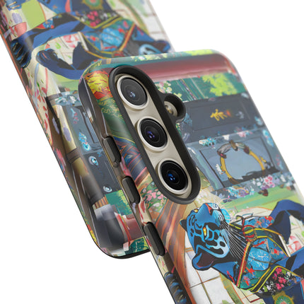 Cyber Panther's Hunt Phone Cases