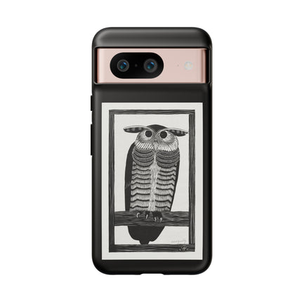 Horned Owl by Samuel Jessurun de Mesquita Phone Cases