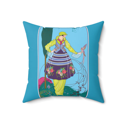 Exquisite Elegance by Umberto Brunelleschi Spun Polyester Square Pillow