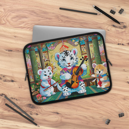 Melodies of the Snow Lion Cub Laptop Sleeve