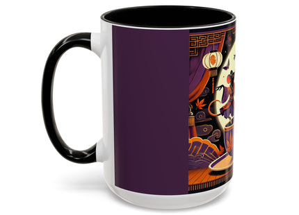 Theatrical Halloween Mice on Teacup Colorful Mugs (11oz, 15oz)