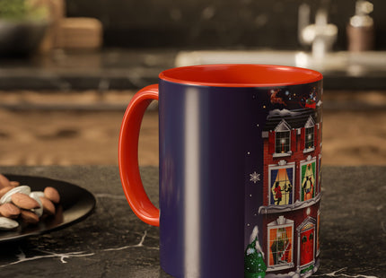 A Christmas Eve Celebration Colorful Mugs (11oz, 15oz)