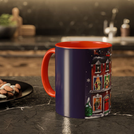 A Christmas Eve Celebration Colorful Mugs (11oz, 15oz)