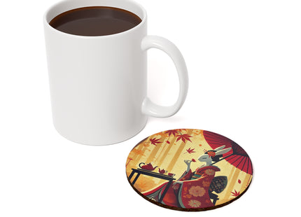 Theatrical Harvest Rabbit Cork Back Coaster