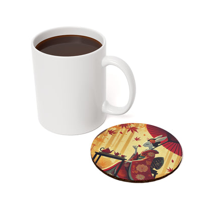 Theatrical Harvest Rabbit Cork Back Coaster