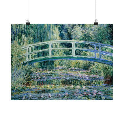 Water Lilies and Japanese Bridge by Claude Monet Matte Horizontal Posters