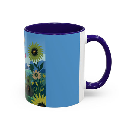 The Secret Language Of Flowers Colorful Mugs – Art Deco Botanical Elegance