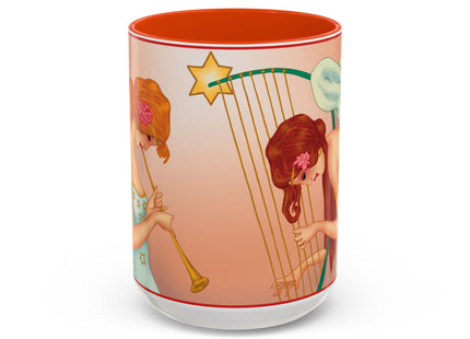 Heavenly Angel Duet Colorful Mugs (11oz, 15oz)