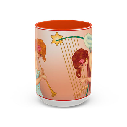 Heavenly Angel Duet Colorful Mugs (11oz, 15oz)