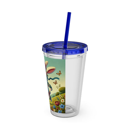 Rabbit Gladiator Sunsplash Tumbler with Straw, 16oz