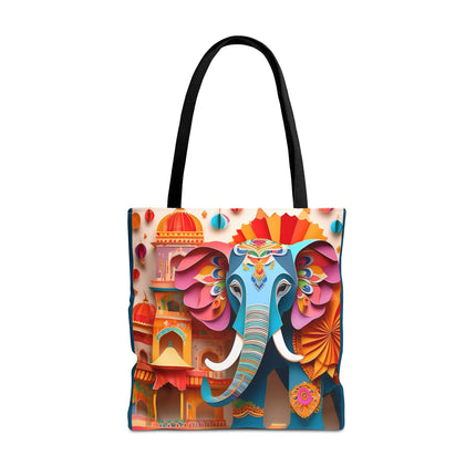 Elephant at an Autumn Festival Tote Bag (AOP)