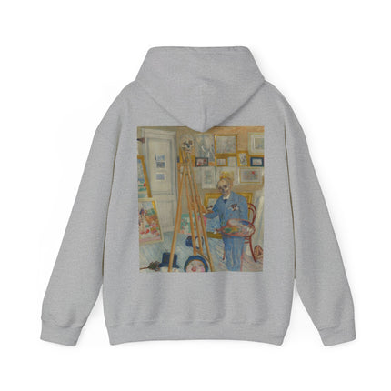 The Skeleton Painter by James Ensor Heavy Blend™ Hooded Sweatshirt