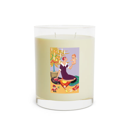 Art Deco Christmas Scented Candle - Full Glass, 11oz