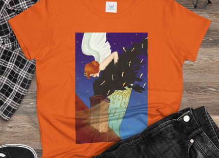 The Christmas Angel Women's Midweight Cotton Tee