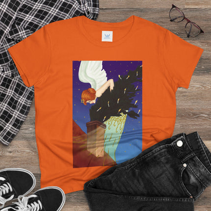 The Christmas Angel Women's Midweight Cotton Tee