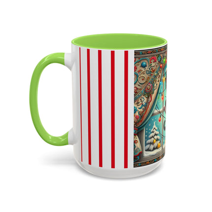 Mischief in Tinselland Colorful Mugs (11oz, 15oz)