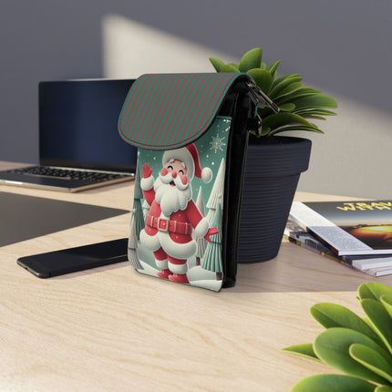 Santa's Joyful Night Small Cell Phone Wallet