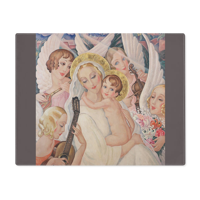 Madonna with Child Surrounded by Musical Angels by Gerda Wegener Placemat, 1pc
