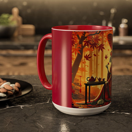 Theatrical Harvest Rabbit Colorful Mugs (11oz, 15oz)
