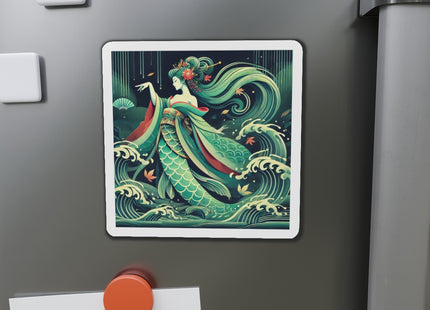 Mermaid Queen Rising from the Deep Die-Cut Magnets (5 Sizes)