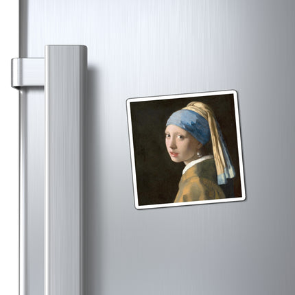 Girl with a Pearl Earring by Johannes Vermeer Magnets (3 Sizes)