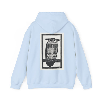 Horned Owl by Samuel Jessurun de Mesquita Heavy Blend™ Hooded Sweatshirt