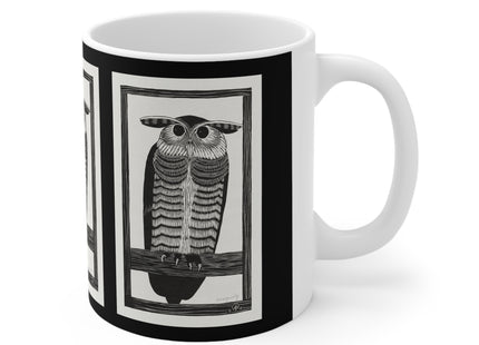 Horned Owl by Samuel Jessurun de Mesquita Ceramic Mug 11oz