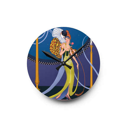 Smoke and Secrets Acrylic Wall Clock