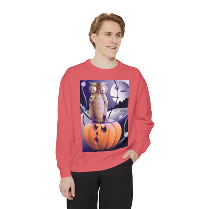 The Startled Pumpkin Unisex Garment-Dyed Sweatshirt