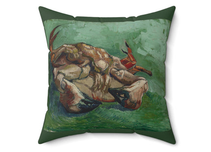 Crab on its Back by Vincent Van Gogh Spun Polyester Square Pillow