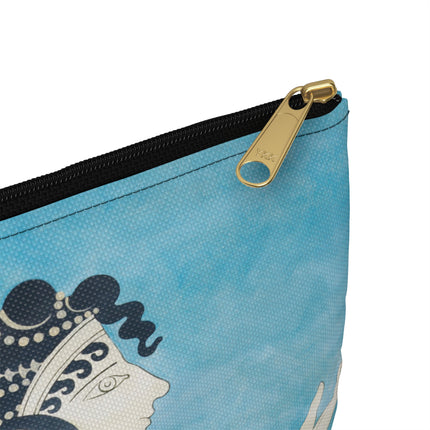 Reproduction of Ladies in Blue Accessory Pouch – Emile Gilliéron Minoan Fresco Design
