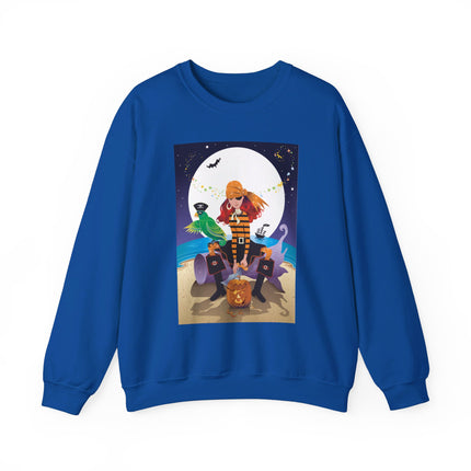 Moonlit Pirate Halloween Unisex Heavy Blend™ Crewneck Sweatshirt