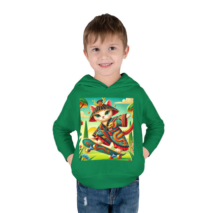 Dragon Dance on Wheels Toddler Pullover Fleece Hoodie