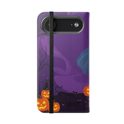 🎭🌹 The Harlequin Rose Masquerade Flip Case – Theatrical Halloween Romance