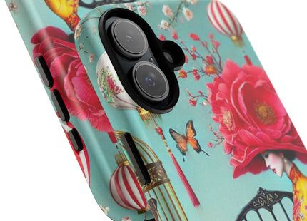 Reading In A Painted Garden Phone Cases