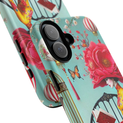 Reading In A Painted Garden Phone Cases