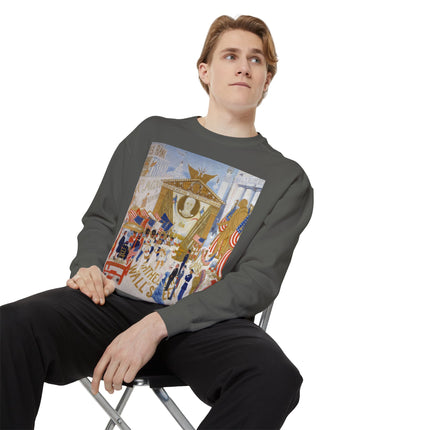 The Cathedrals of Wall Street Unisex Garment-Dyed Sweatshirt