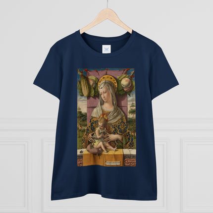 Madonna and Child by Carlo Crivelli Women's Midweight Cotton Tee