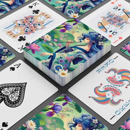 Fairy of the Koi Pond Playing Cards
