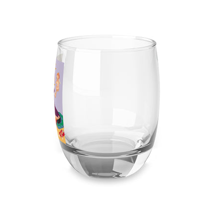Art Deco Christmas Whiskey Glass