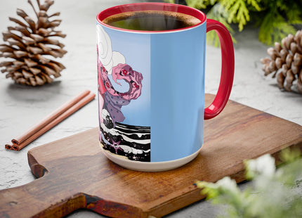 Goddess of the Swirling Sea Colorful Mugs (11oz, 15oz)
