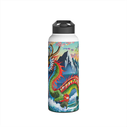 Chinese Dragon Stainless Steel Water Bottle