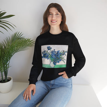 Irises by Vincent Van Gogh Heavy Blend™ Crewneck Sweatshirt