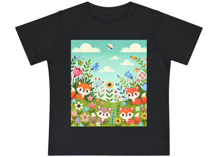Fox Cubs in Bloom Baby Short Sleeve T-Shirt