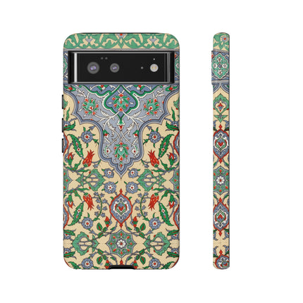 Arabic Art Pattern, Plate by Emile Prisse d’Avennes Phone Cases