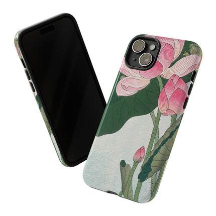 Blooming Lotus Flowers by Ohara Koson Phone Cases