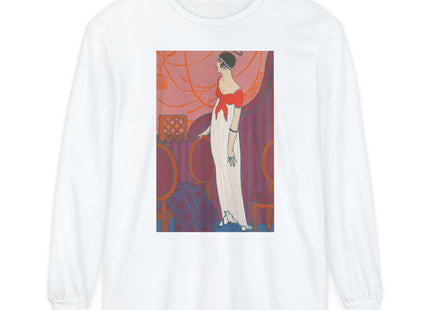 L’Entracte by Georges Lepape Garment-dyed Long Sleeve T-Shirt