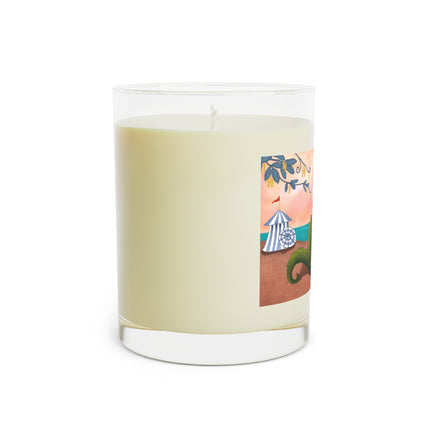 Mermaid with Parasol and Cupid by George Barbier Scented Candle - Full Glass, 11oz