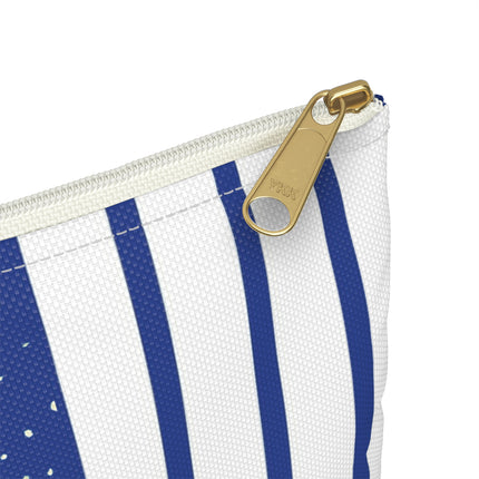 Snowman in Falling Snow Accessory Pouch